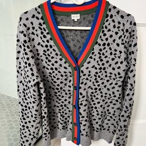 Kule Cheetah Cardigan Sweater